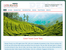 Tablet Screenshot of dempotravels.com